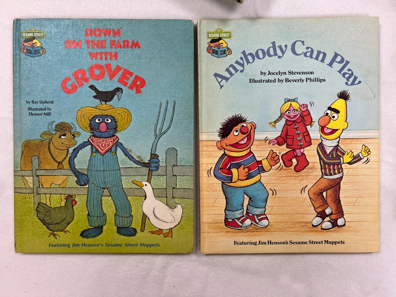 Sesame Street Book Club Books – dated 1980’s HB – lot of 14