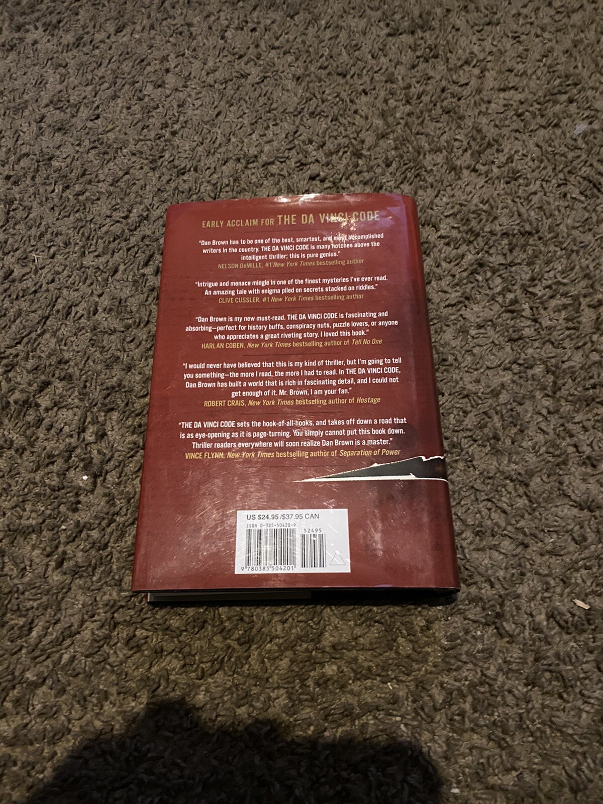 Robert Langdon Ser.: The Da Vinci Code by Dan Brown (2003, Hardcover)