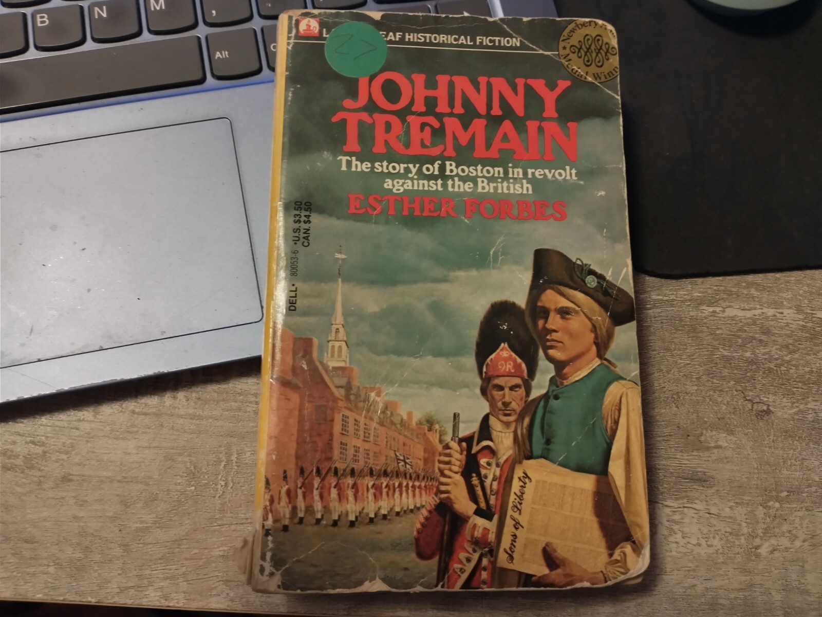 Johnny Tremain: A Story of Boston in Revolt by Forbes, Esther Hoskins