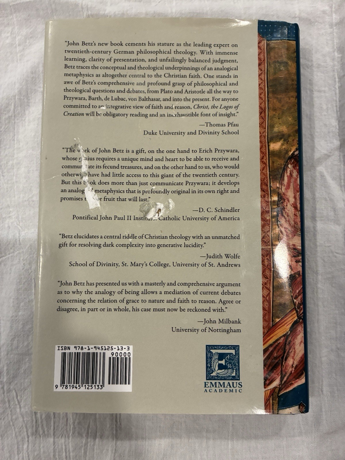 Christ the Logos of Creation: An Essay in Analogical Metaphysics by John R. Betz