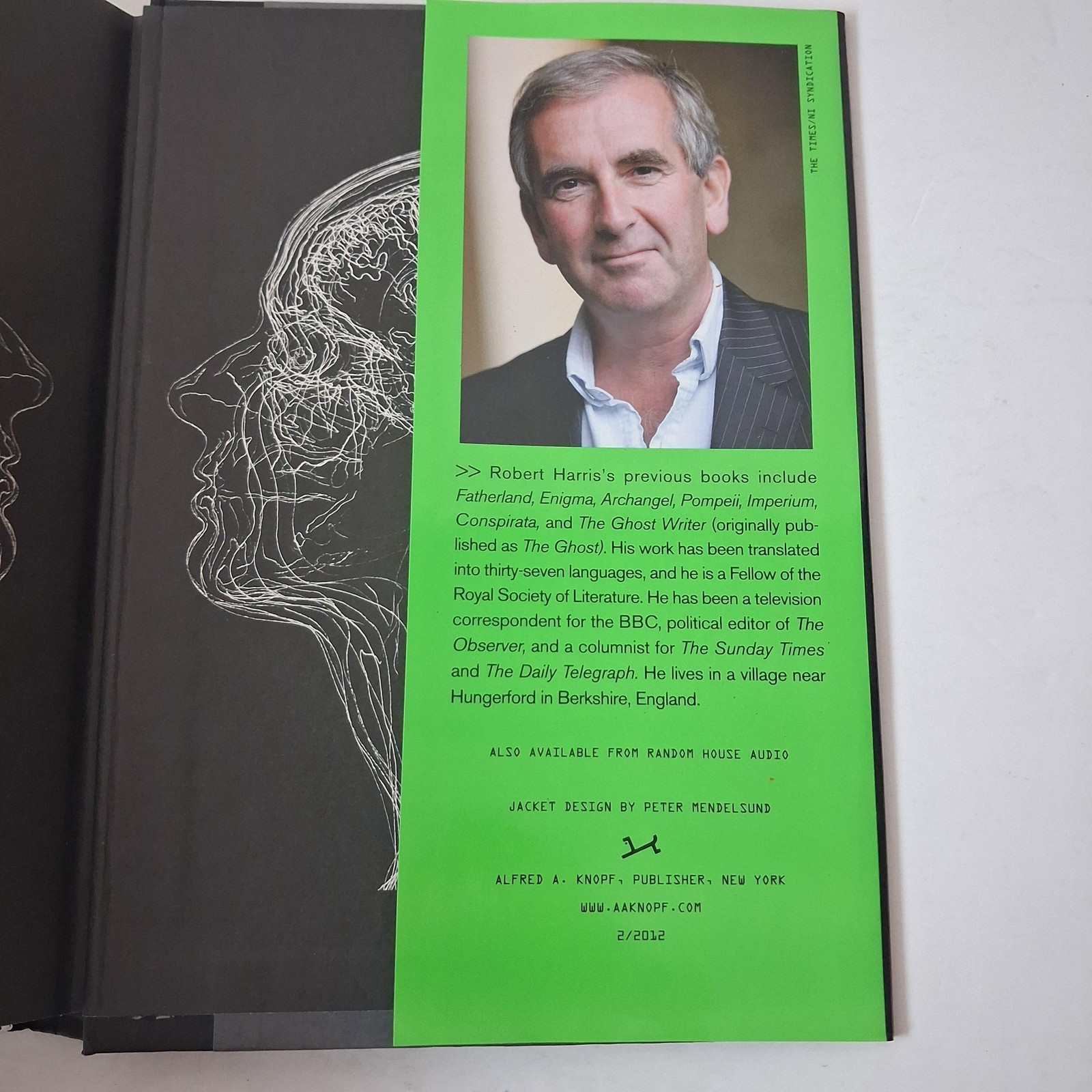The Fear Index Robert Harris Thriller Hardcover Black Alfred A. Knopf 2012