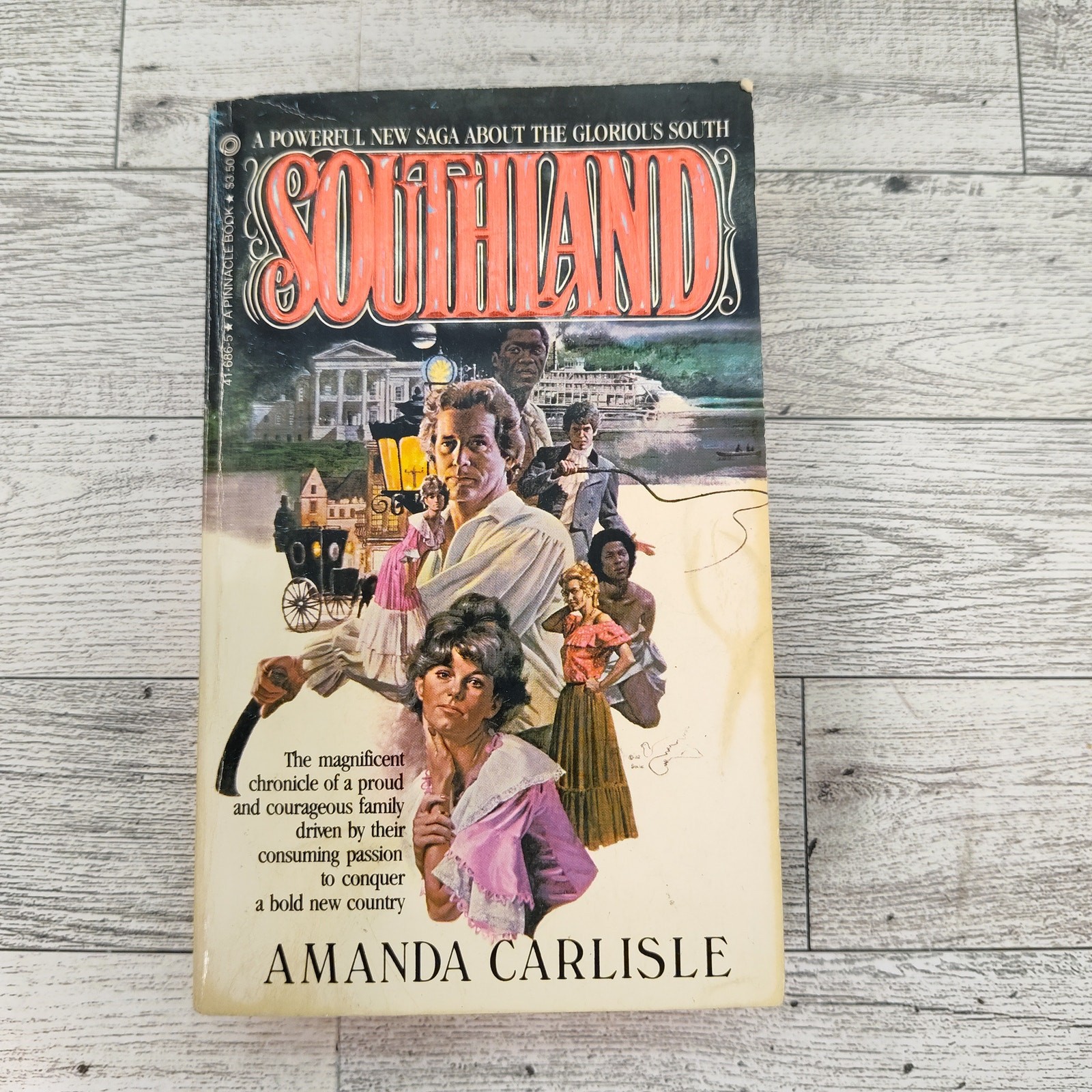 Southland Amanda Carlisle 1982 Pinnacle 1st Print Paperback Historical Fiction
