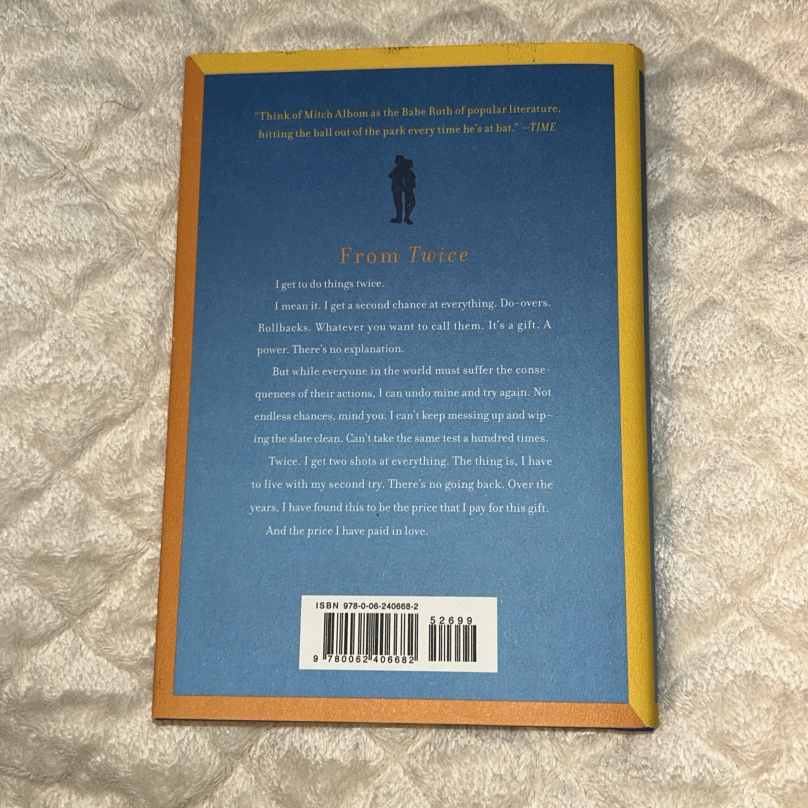 Twice by Mitch Albom First Edition Hardcover Book Fiction