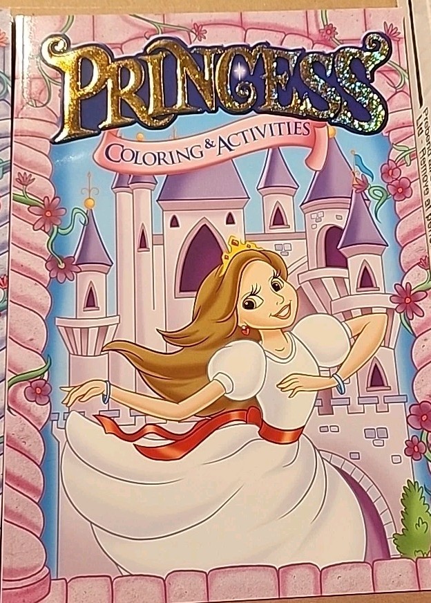2 Pack PRINCESS Fun Coloring & Activities Colorful Book 96 Pages BRAND NEW!