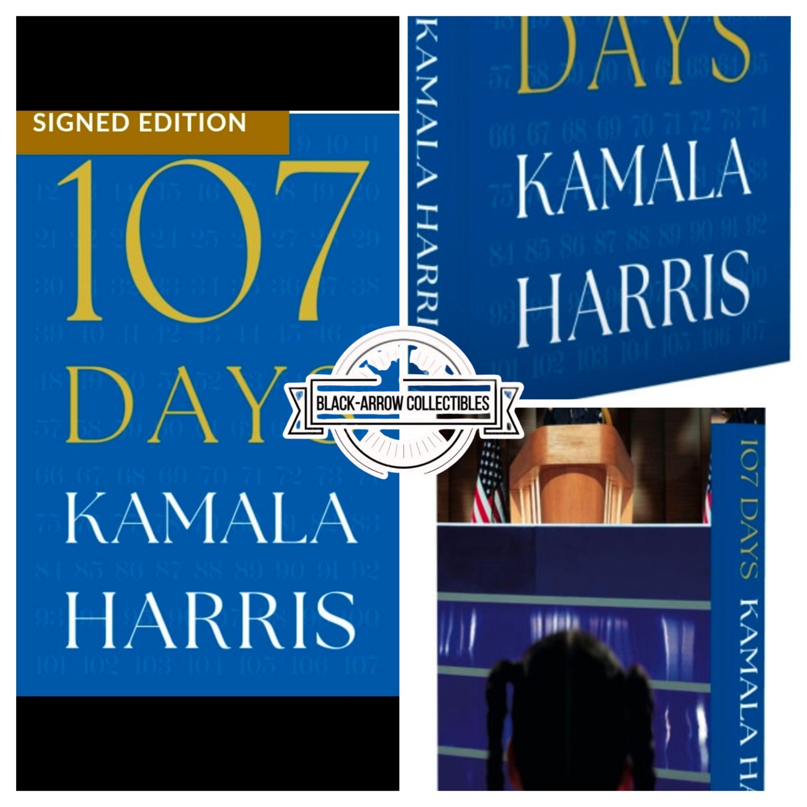 107 Days (Signed Hardcover Book) by Kamala Harris – SOLD OUT Retail
