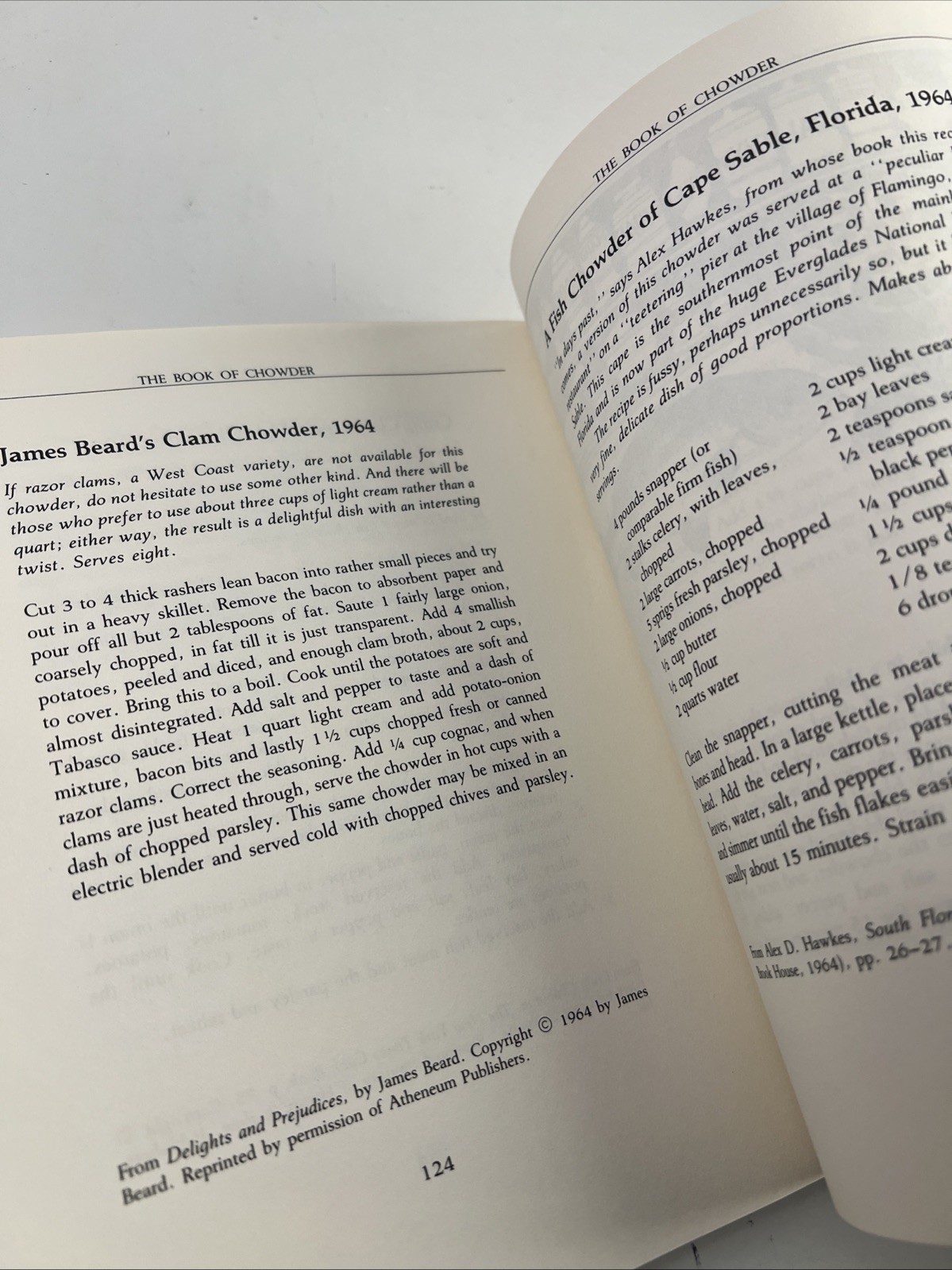 The Book of Chowder 1978 by Harvard Common Press