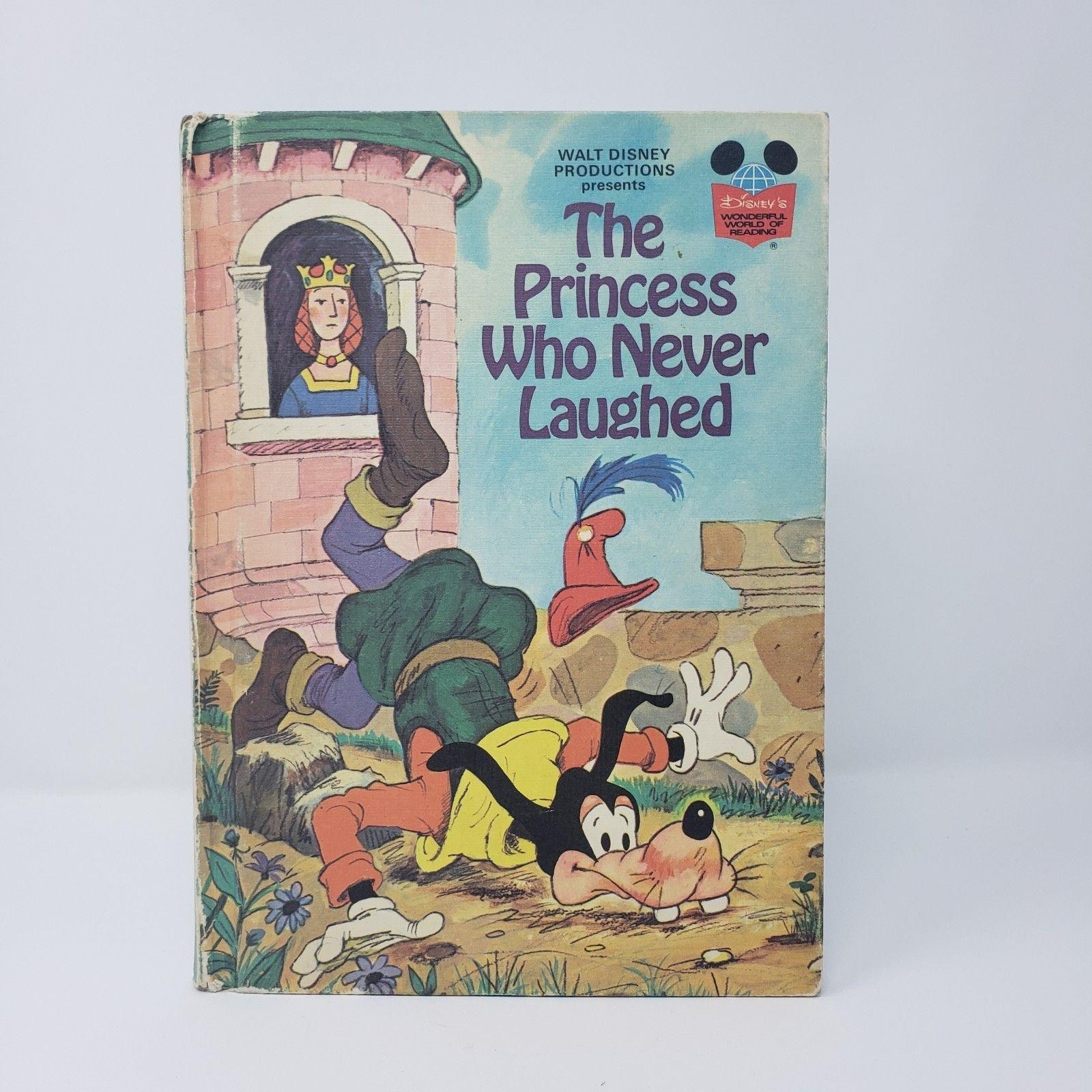 Vintage 1974 The Princess Who Never Laughed Walt Disney Hardcover Kids Book
