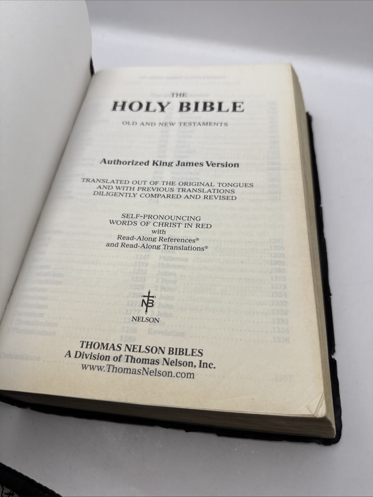 Holy Bible King James Version Giant Large Print Edition Concordance 2003 Nelson