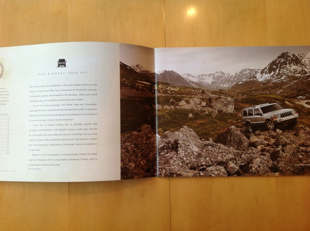 2006 Jeep Commander Limited Quadra 5.7L HEMI V8 4.7L SUV Catalog Brochure Book