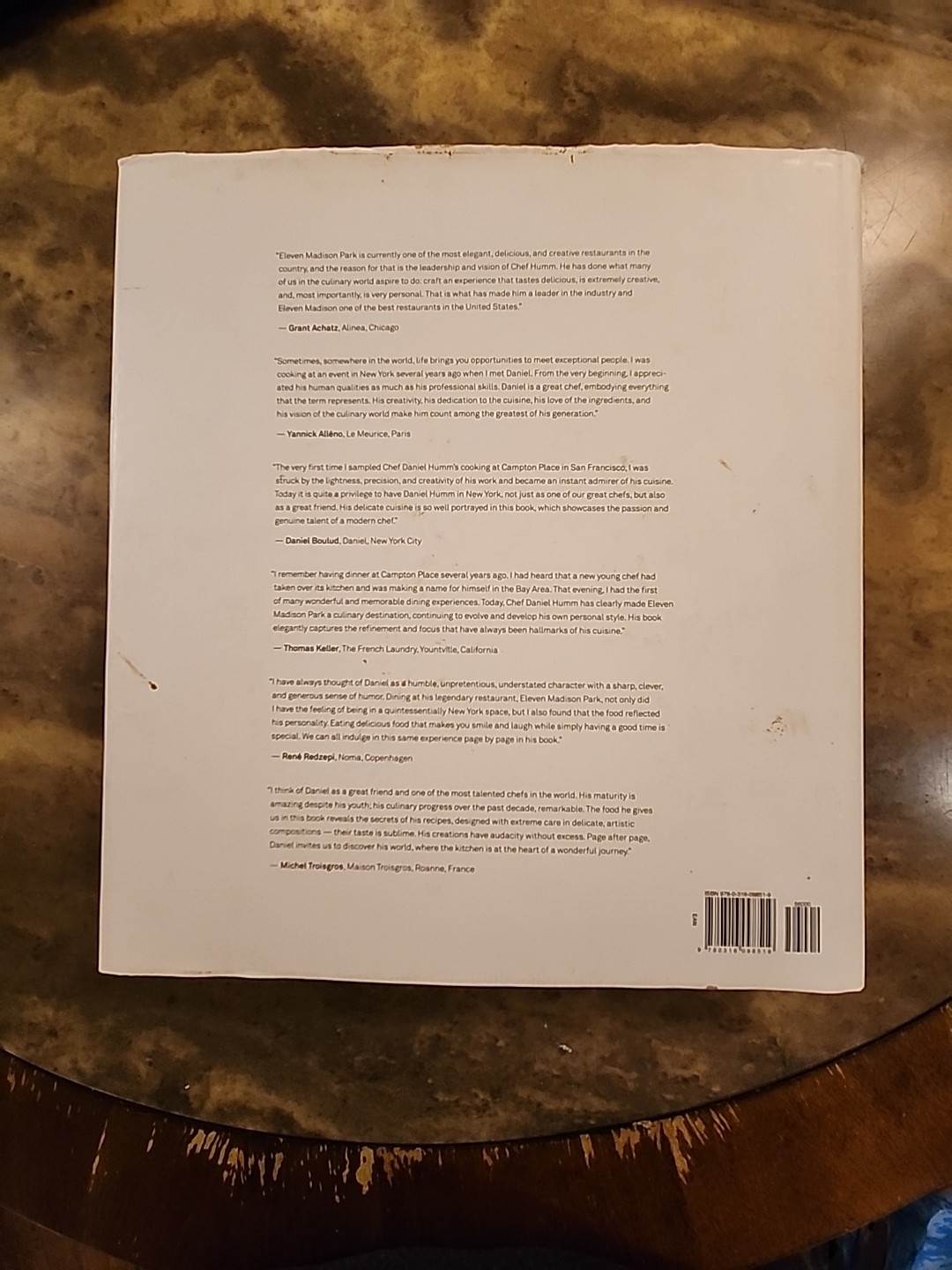 Eleven Madison Park Cookbook Danial Humm & Will Guidara Excellent Cond W/ Jacket