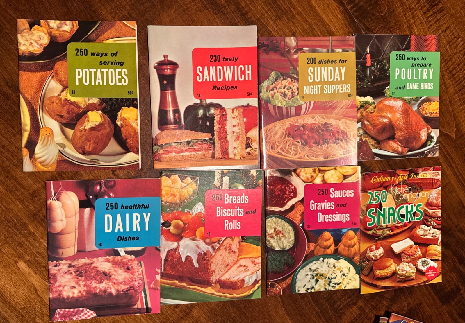 New Culinary Arts Institute Cookbooks 20 in box. Downey Savings Promo CLEAN