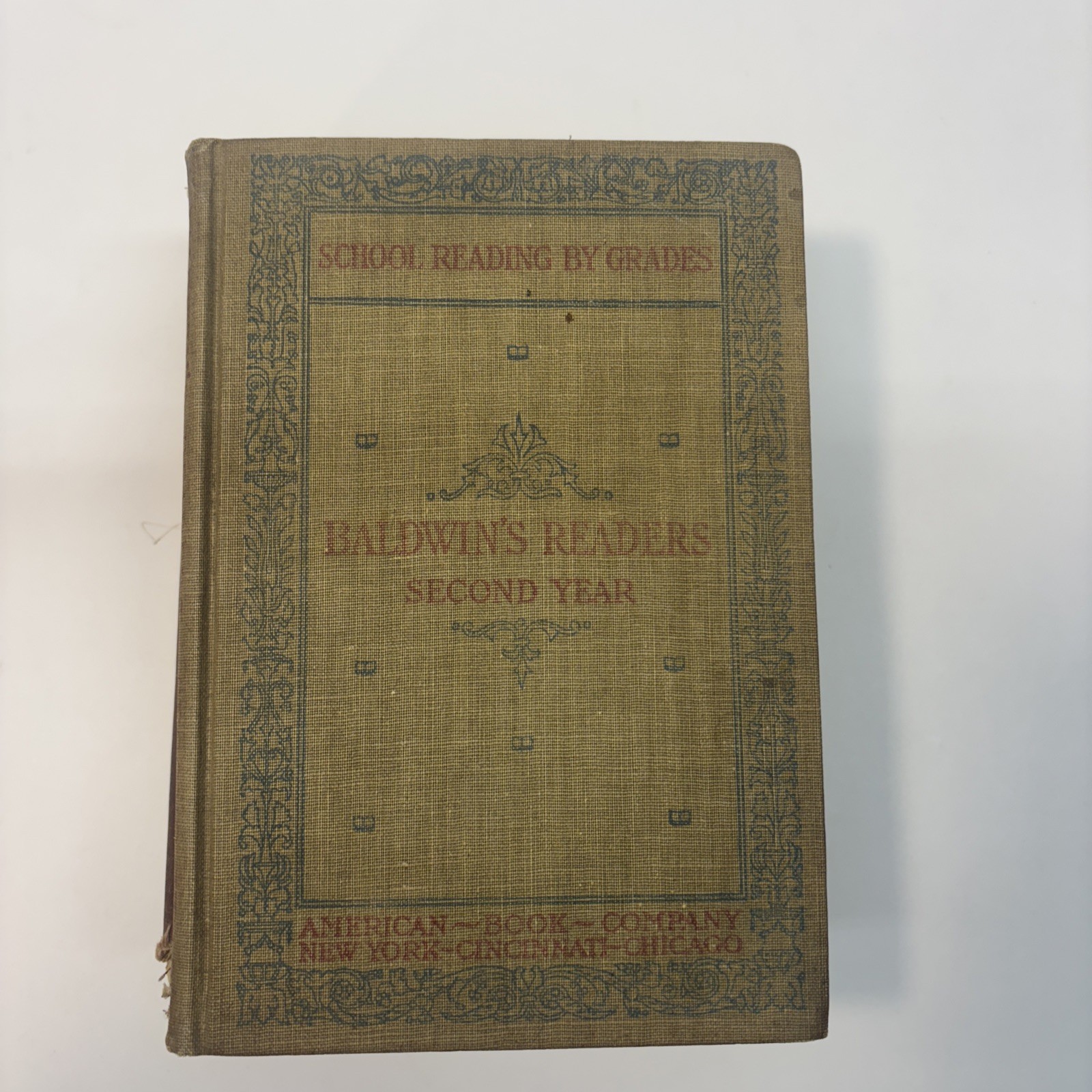 Lot of 5 Antique Vintage School Textbook Speller, Reader, English 1800/1900s