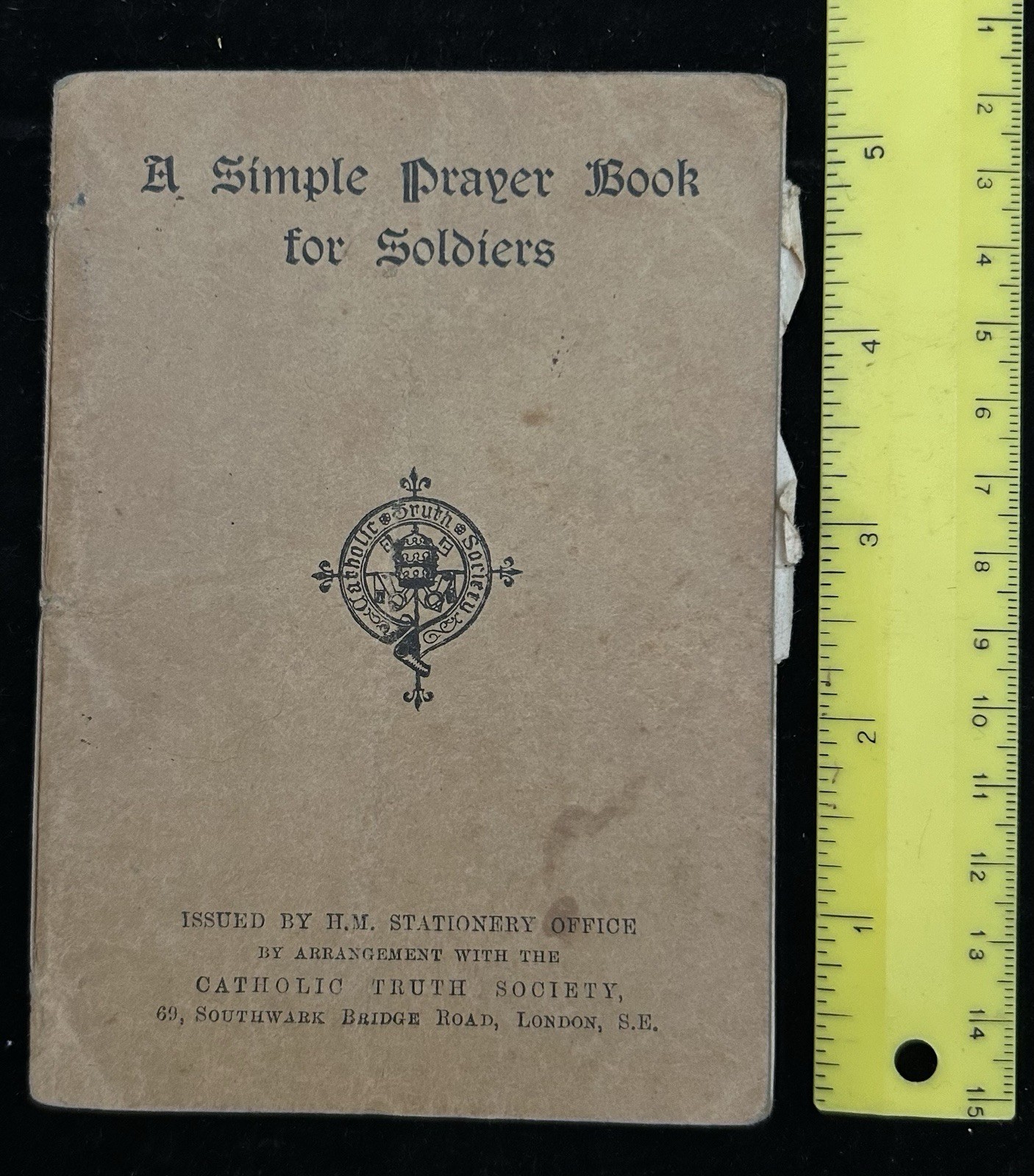 A Simple Prayer Book for Soldiers WW1 Catholic