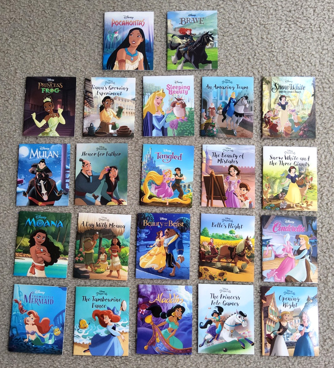 Disney Princess Mini Book Storybook Collection lot of 22 Autumn Publishing 2021