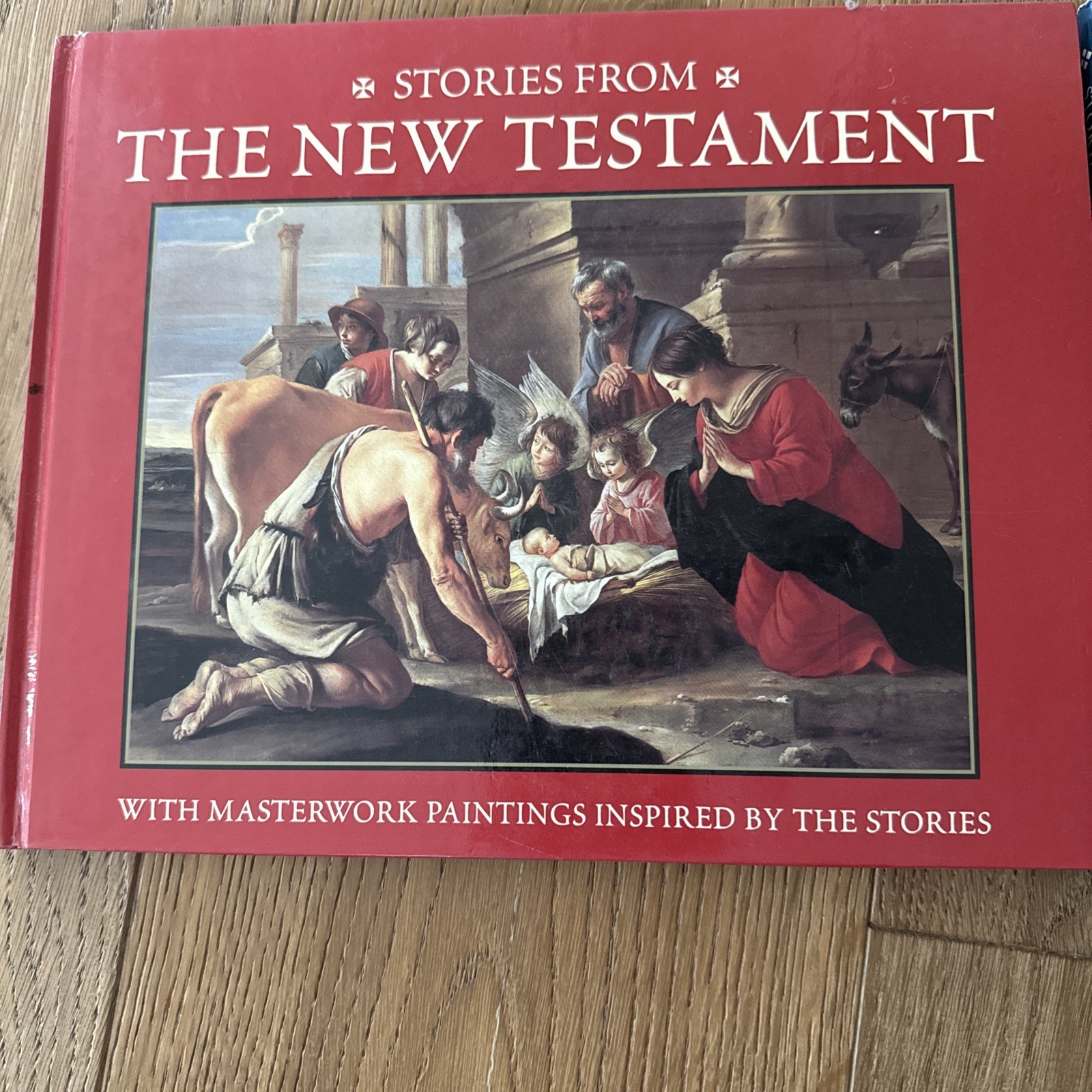 Set Of 2 Stories From The Old Testament & New Testament W/ Masterwork Paintings