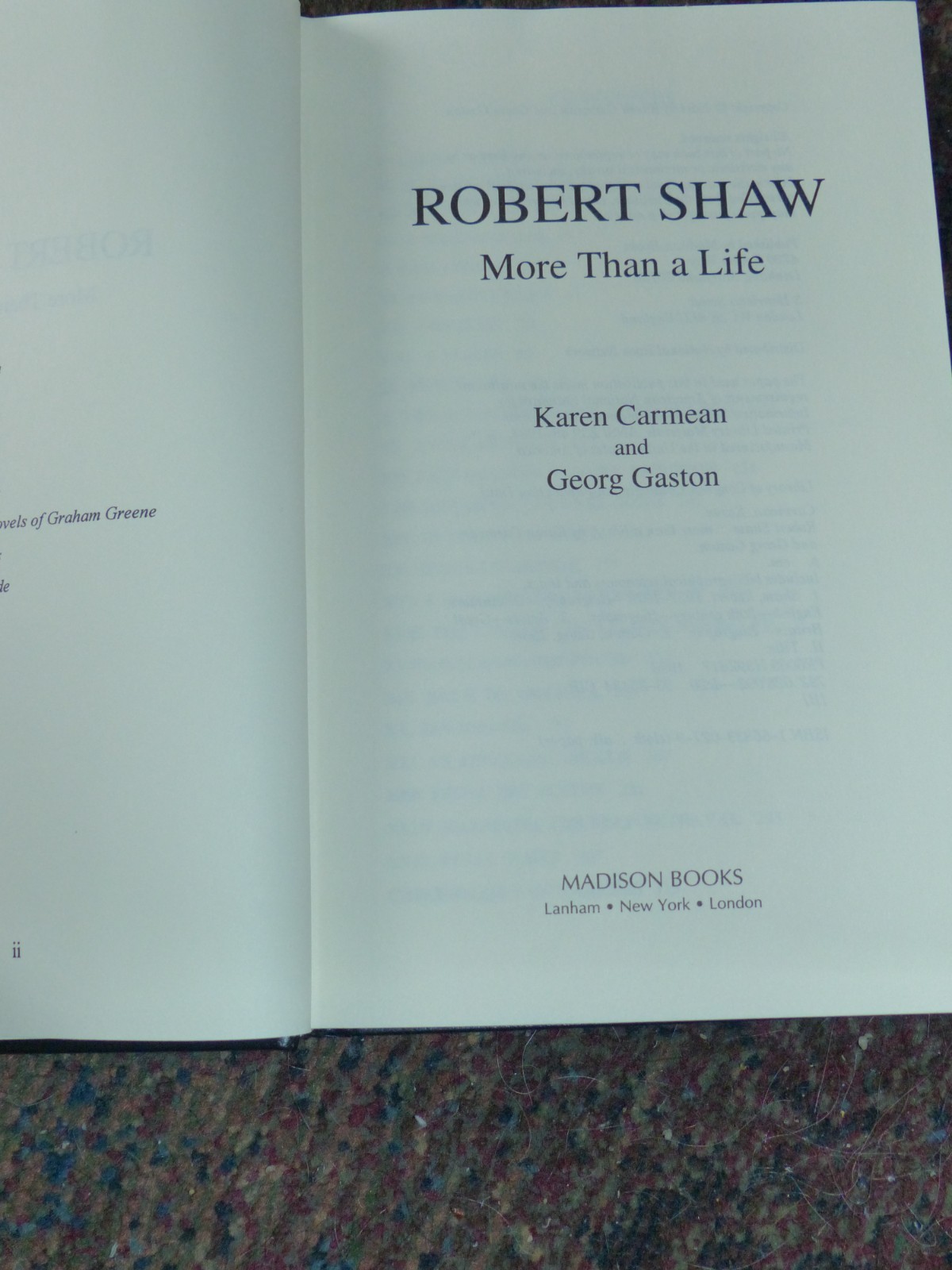 1994 DJ 1st ROBERT SHAW More Than A Life Karen Carmean From Russia With Love
