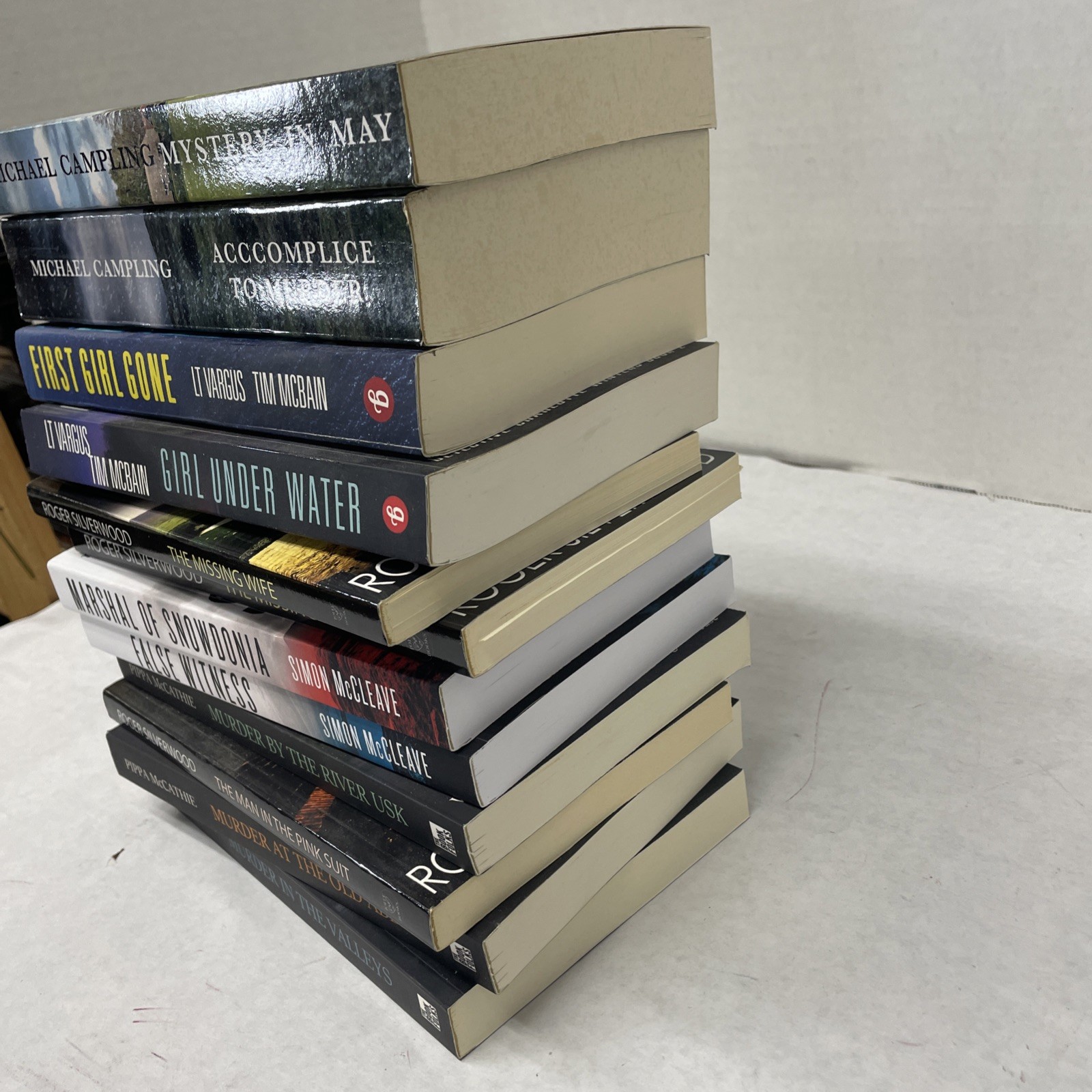 Mystery Books Lot of 12 Trade Paperback (See Photos for Titles)