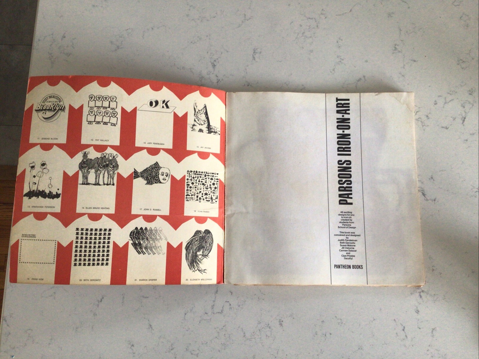 Parsons School Of Design Iron-On-Art 1978 Book 46 T-Shirt Print Transfers READ