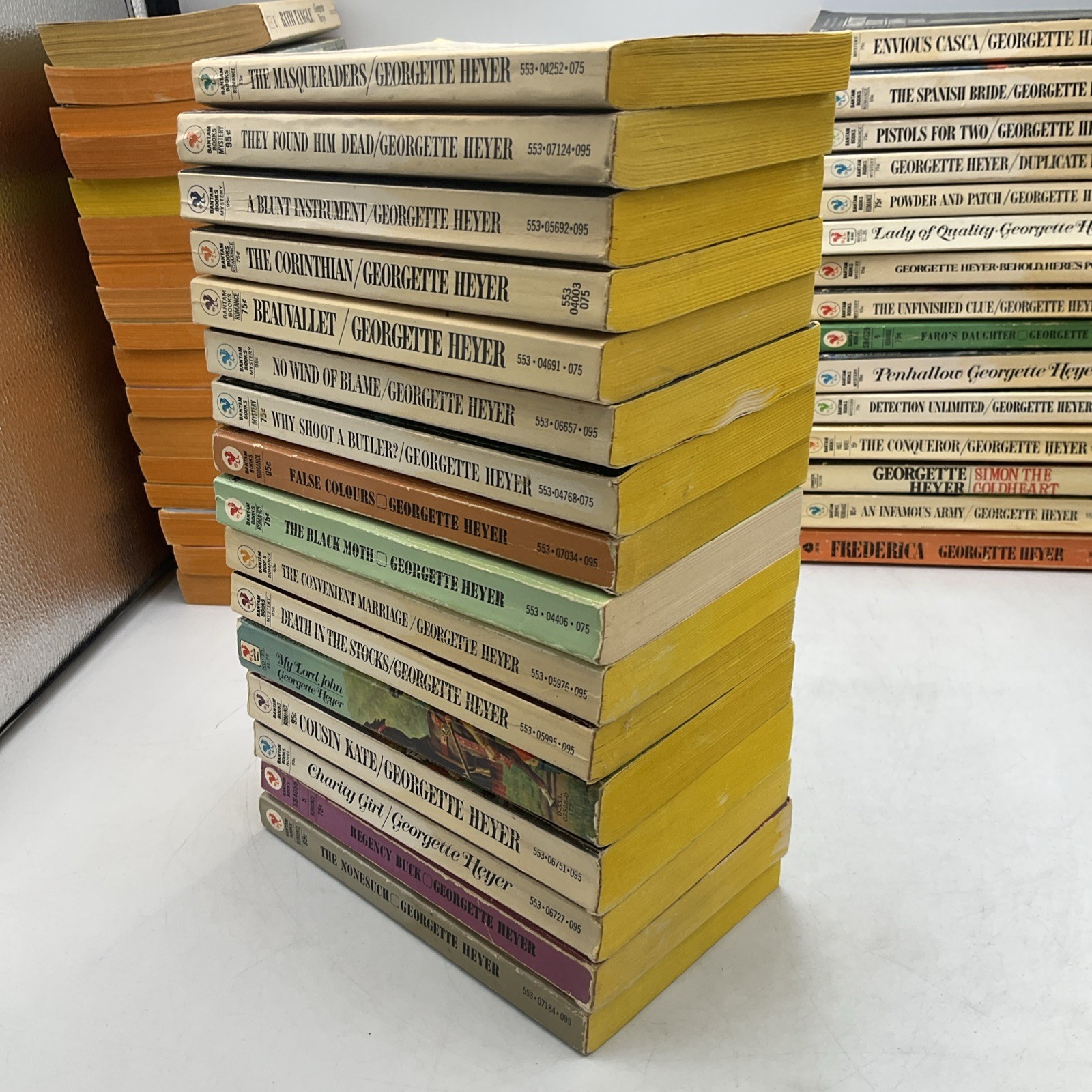 Georgette Heyer Lot 48 Mixed- Romance, Historical, Mystery 48 Vintage Paperbacks