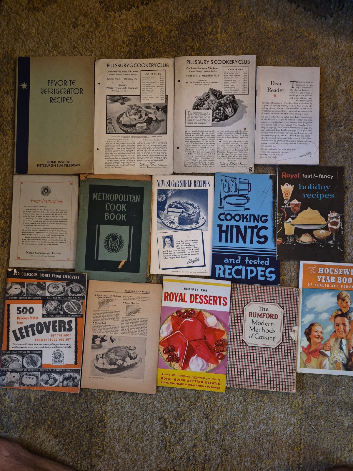 Lot Of 88 Vintage Cooking 1920s Up Pamphlet Booklet Advertising Recipes Paper