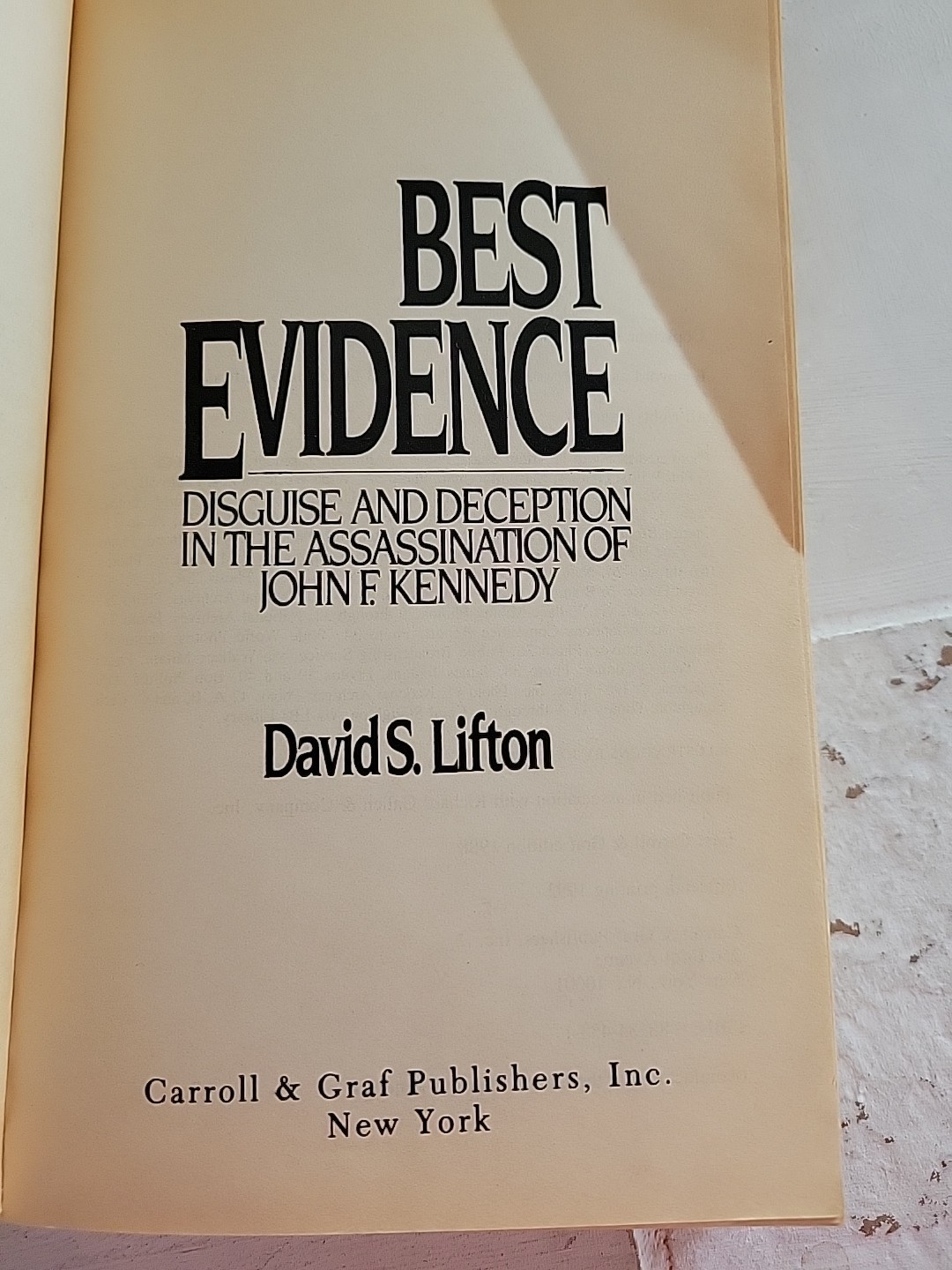 Best Evidence: John F. Kennedy Assassination. Please Read Desc. for condition.