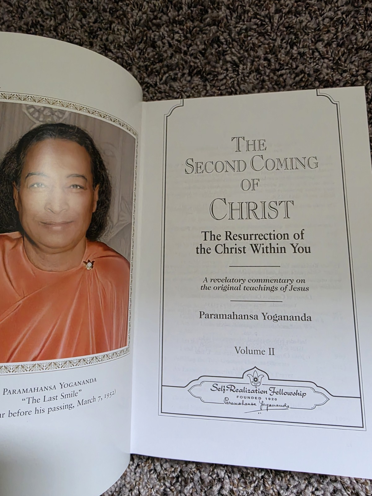 The Second Coming Of Christ Vol 2 Only By Yogananda Paramahansa