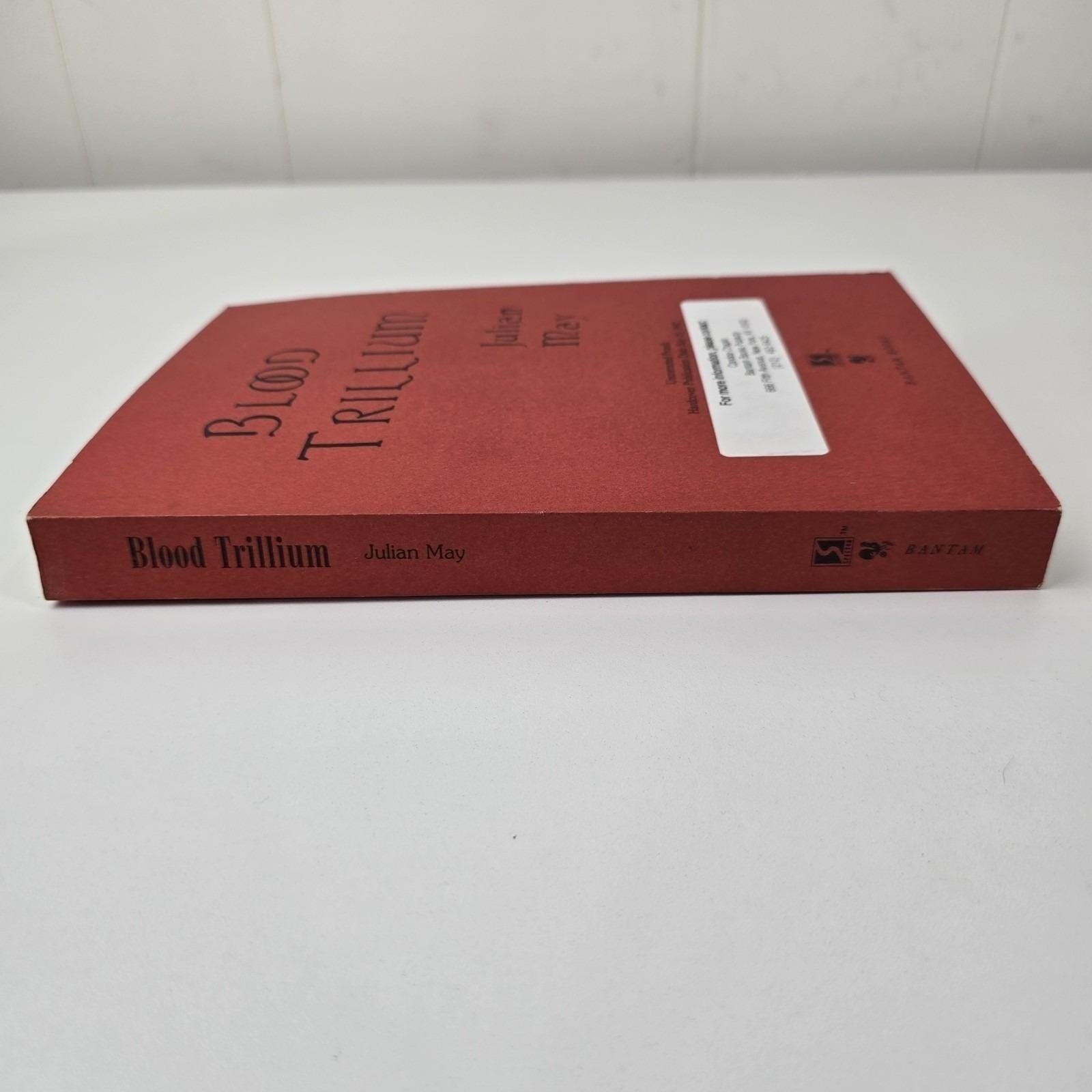 Julian May Blood Trillium Uncorrected Proof, 1992, SIGNED Bantam Books