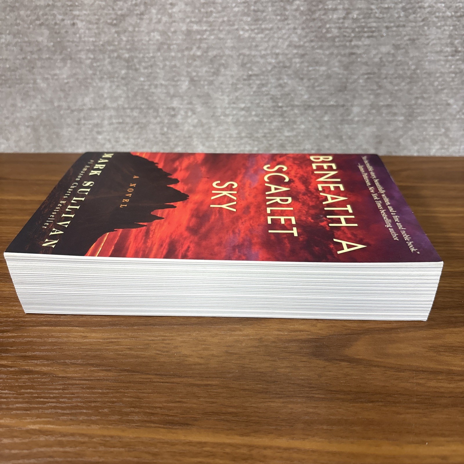 Beneath a Scarlet Sky by Mark Sullivan (2017, Trade Paperback) FREE SHIPPING