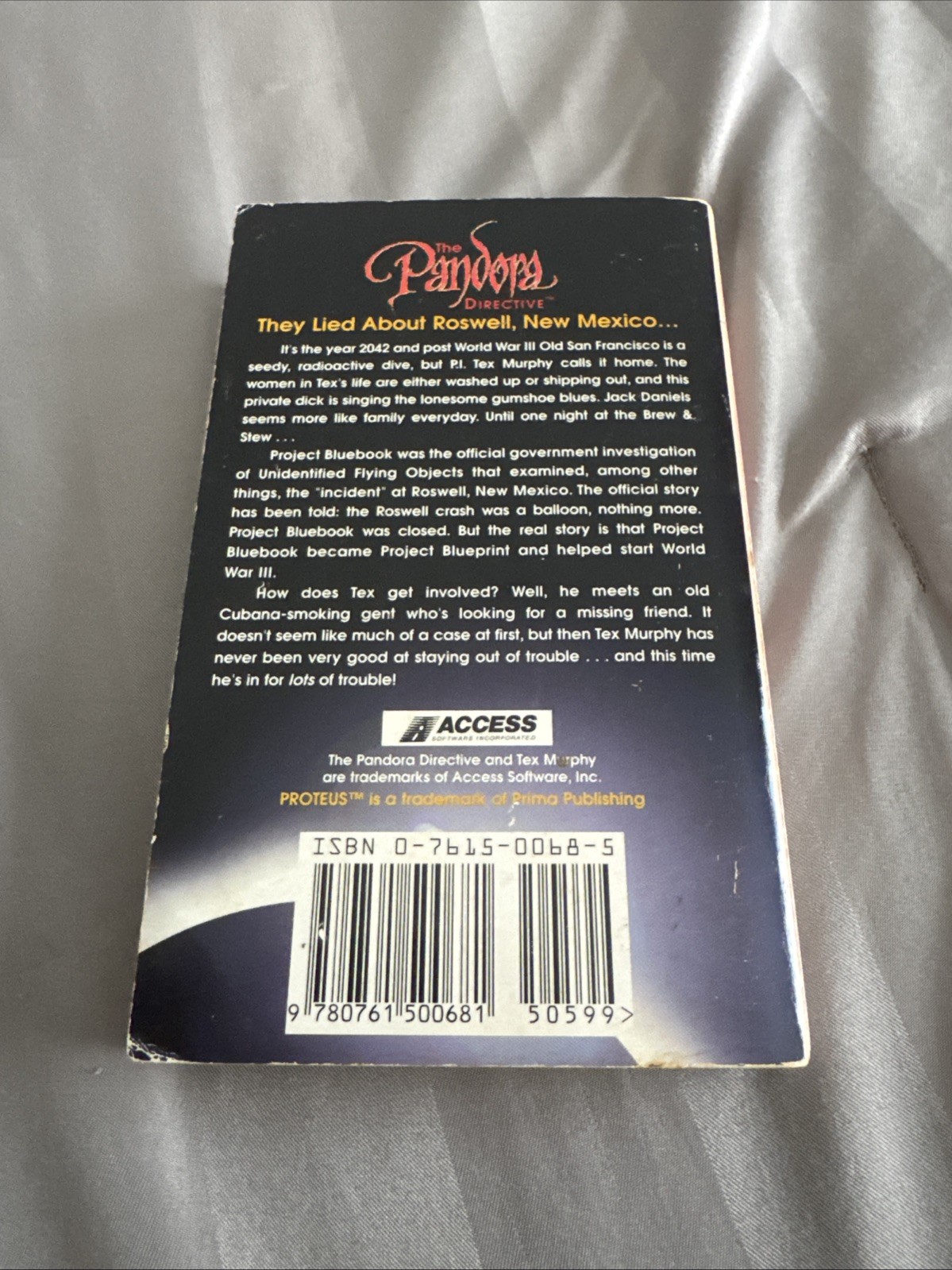The Pandora Directive: A Tex Murphy Novel – paperback Conners, Aaron