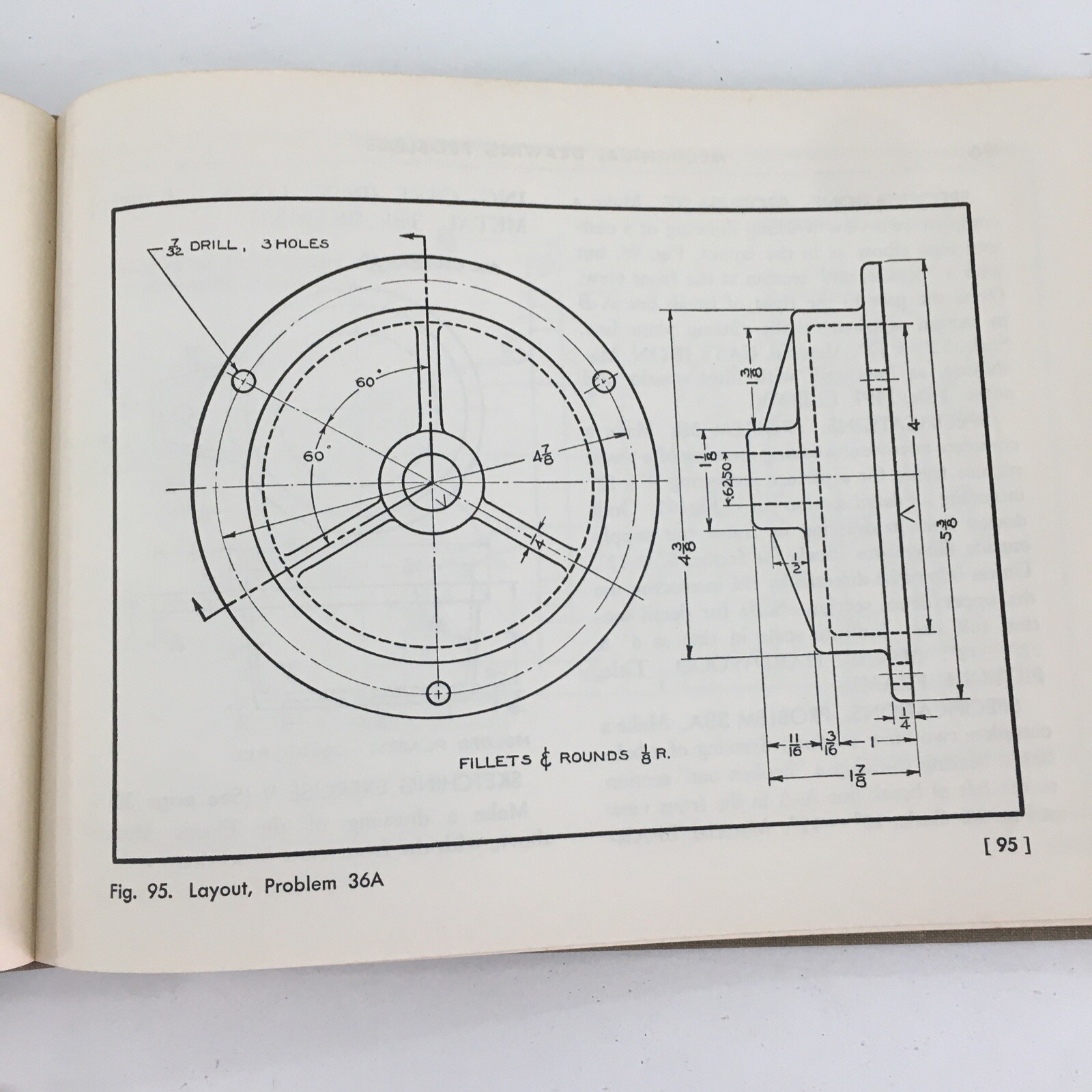 Mechanical Drawing Problems – Edward Berg (1956, Hardcover)