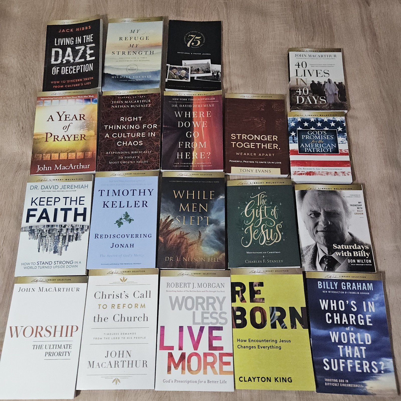 Billy Graham Library Lot of 19 Books Christian Literature Paperback