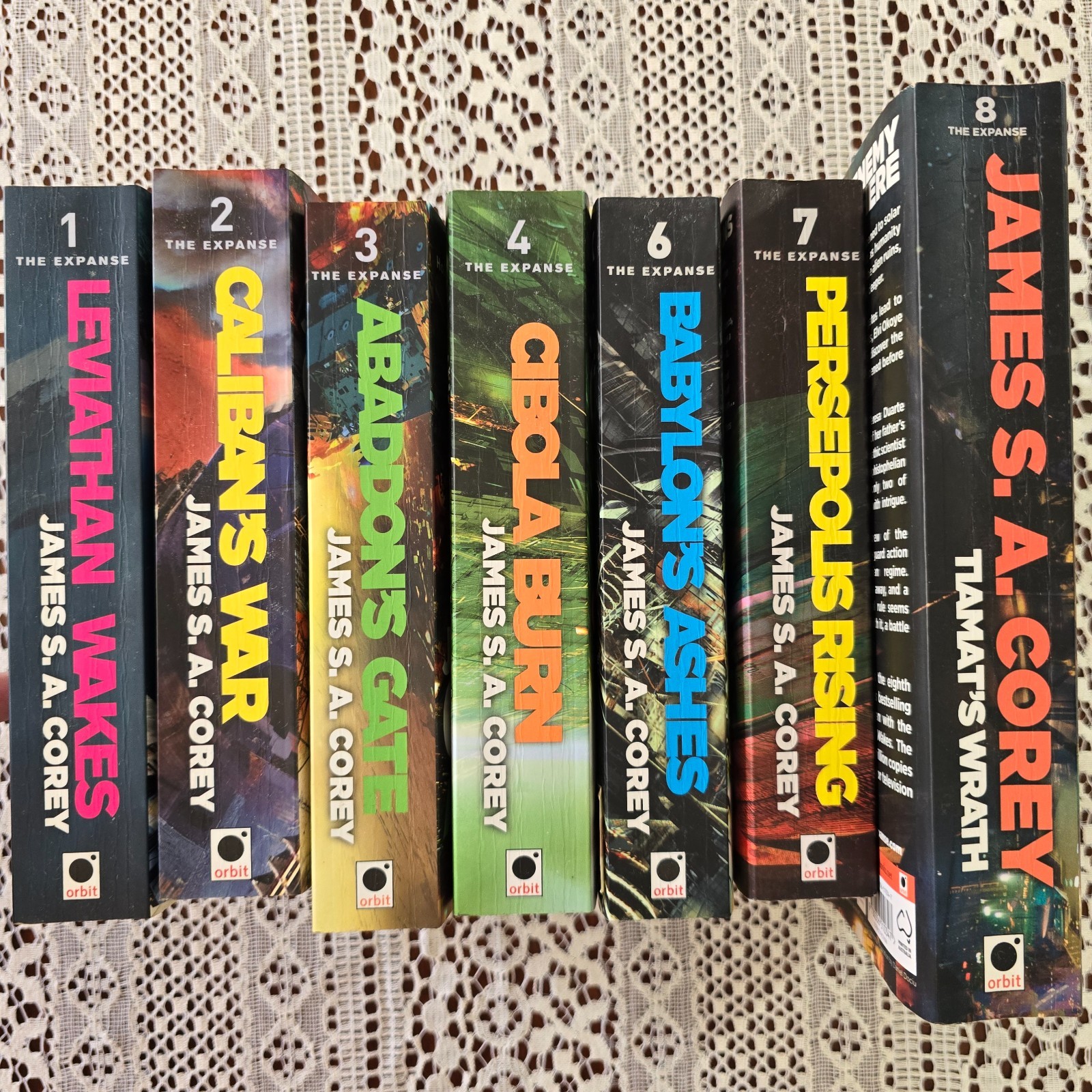 The Expanse Series by James S A Corey 7x Books Collection Set 1-4 6-8 Bundle