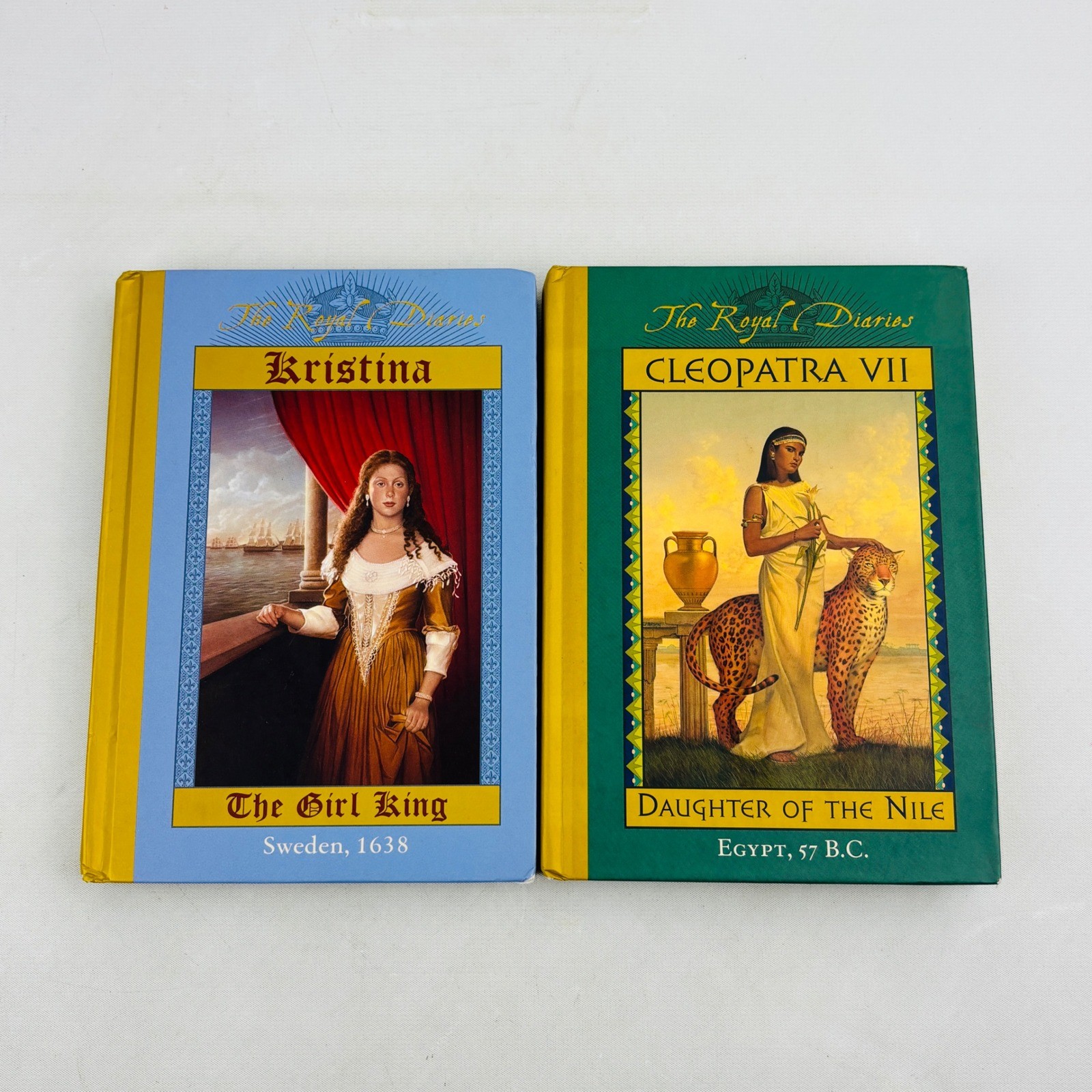 The Royal Diaries 2 Book Lot Kristina The Girl King Cleopatra VII Hardcover