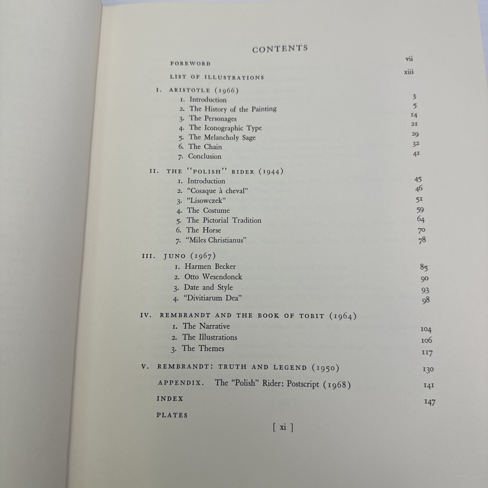 Rembrandt’s Aristotle & Other Rembrandt Studies Julius S Held 1969 Princeton Uni