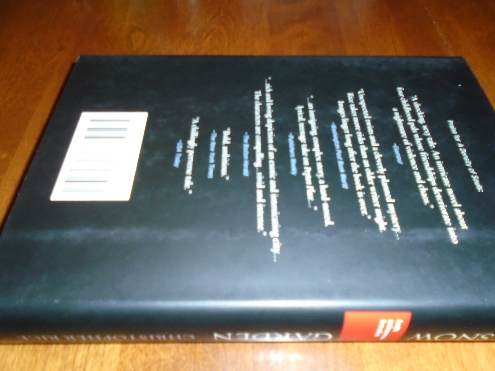 The Snow Garden : A Novel Signed by Christopher Rice (2002, HC 1st/1st)