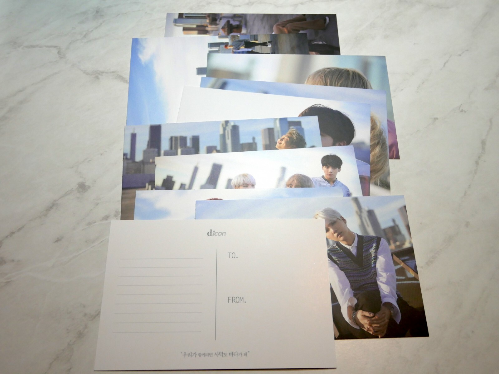 BRAND NEW Dicon x BTS Book 220-Pages + 15 Photo & 10 Post Cards Factory Sealed
