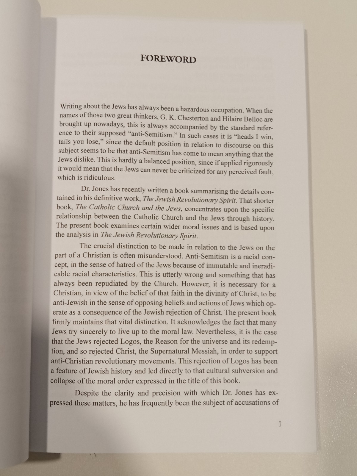 Jews and Moral Subversion by Michael Jones PB