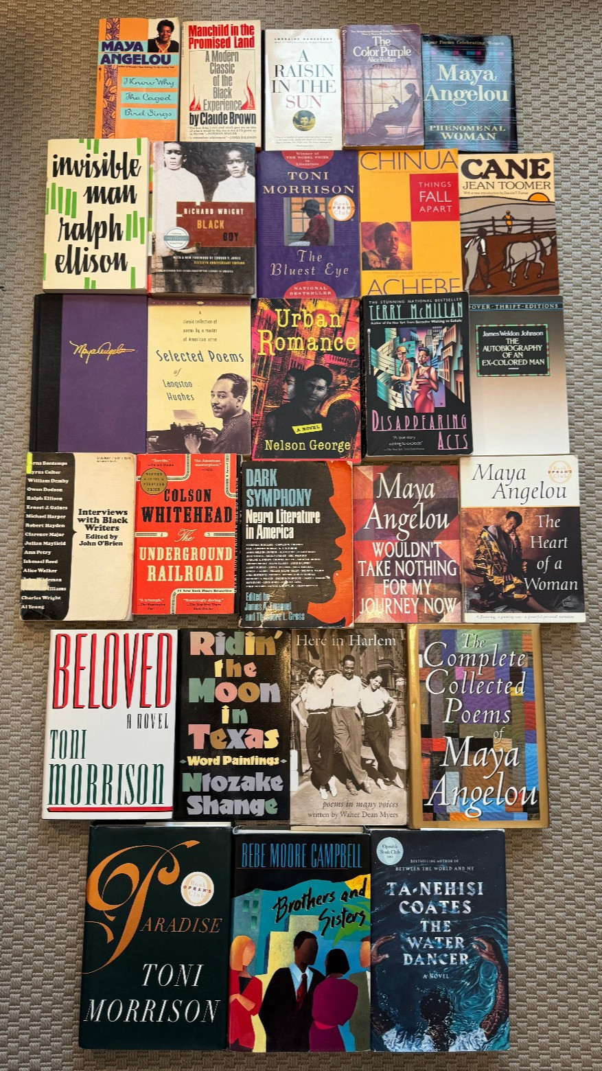 Black African American Literature Fiction Lot (27) Toni Morrison Langston Hughes