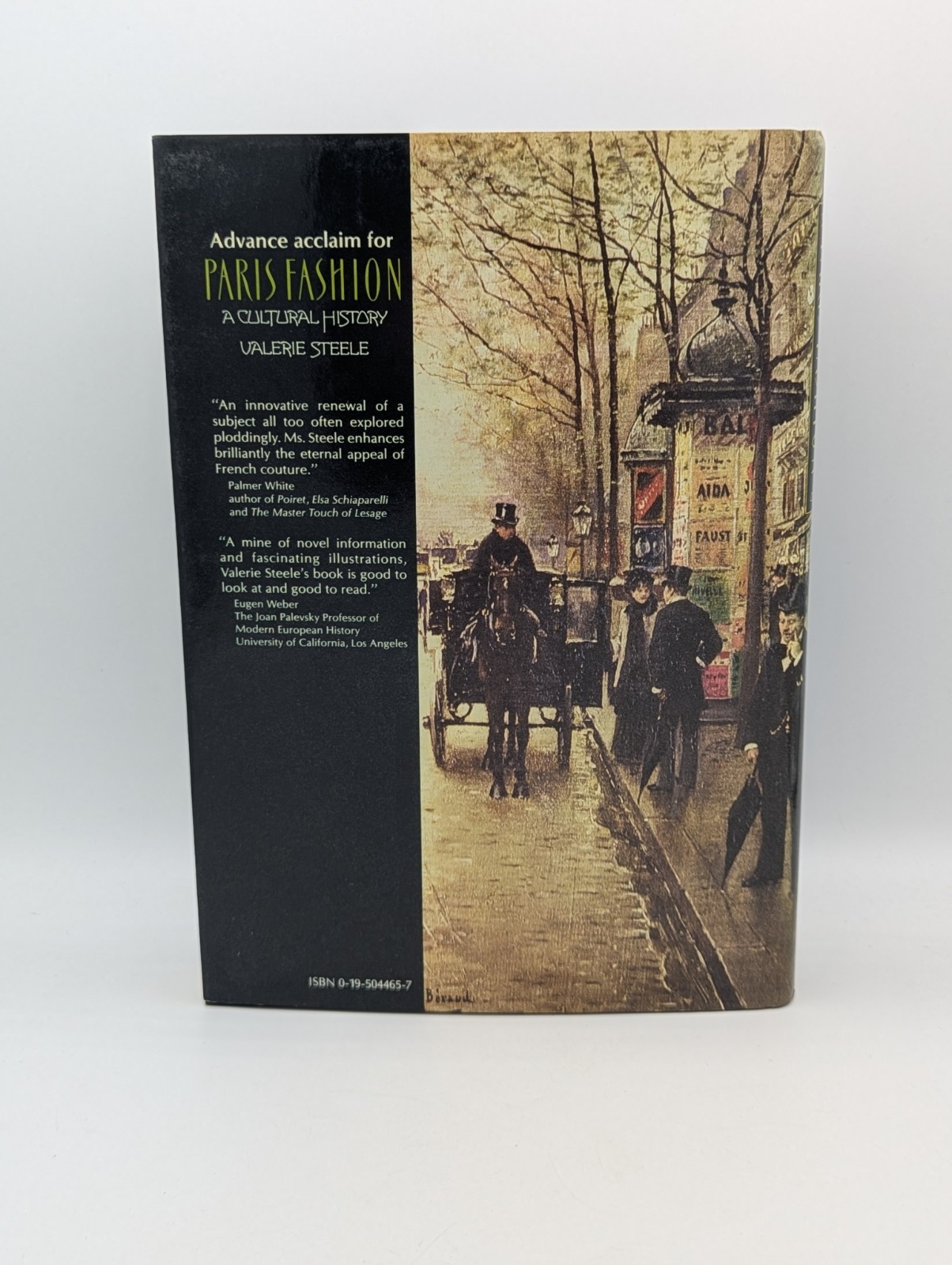Paris Fashion : A Cultural History by Valerie Steele (1988, Hardcover)