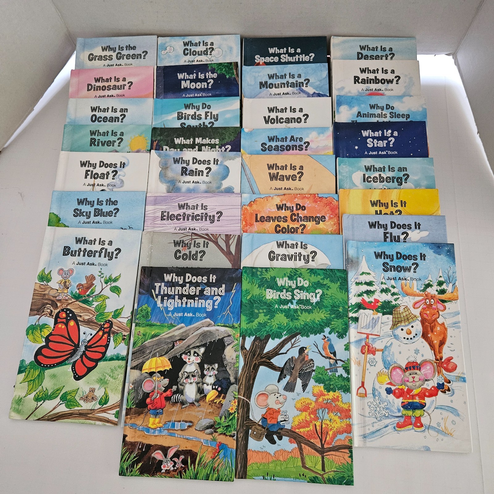 Weekly Reader Just Ask Books Lot of 31 What, Why Hardcovers Vtg 1980s