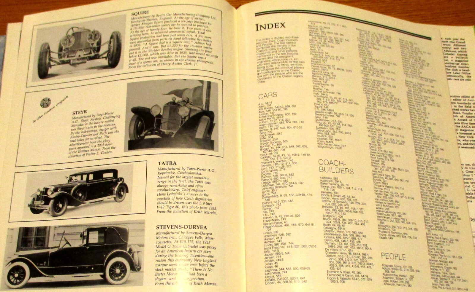 1990 The Classic Car by Beverly Rae Kimes SIGNED Hardcover Book D/J 752 Pages