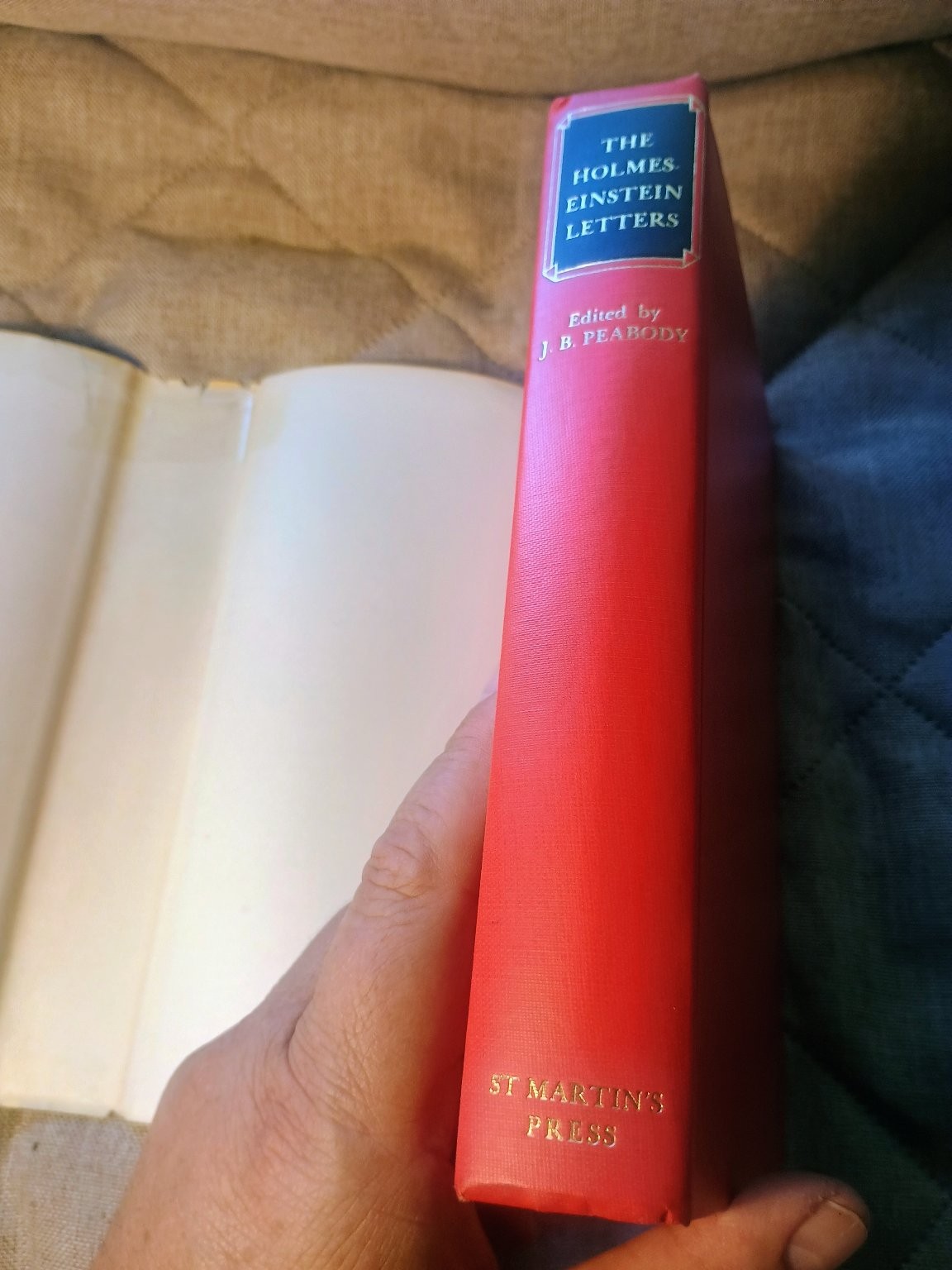 Holmes-Einstein Letters Peabody 1965 Second Printing History St. Martin’s Press