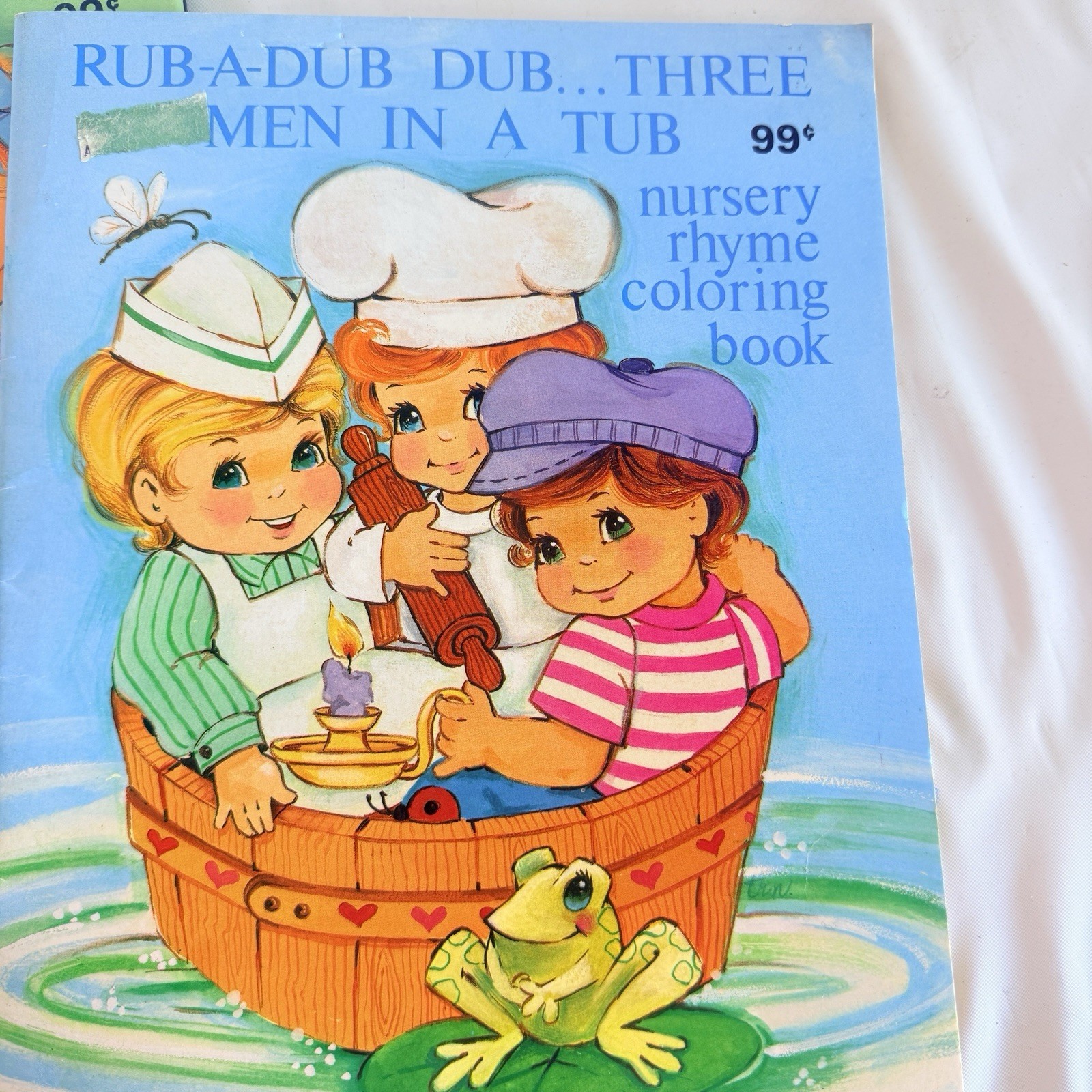 Mother Goose Nursery Rhymes Vintage 1980s Coloring Book Lot Of 3