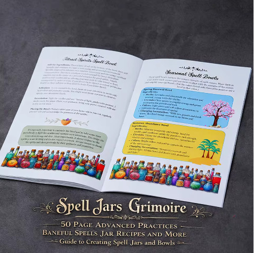 77 Pages Witchcraft Grimoire Pages Book of Shadows Kit with Moon Phases