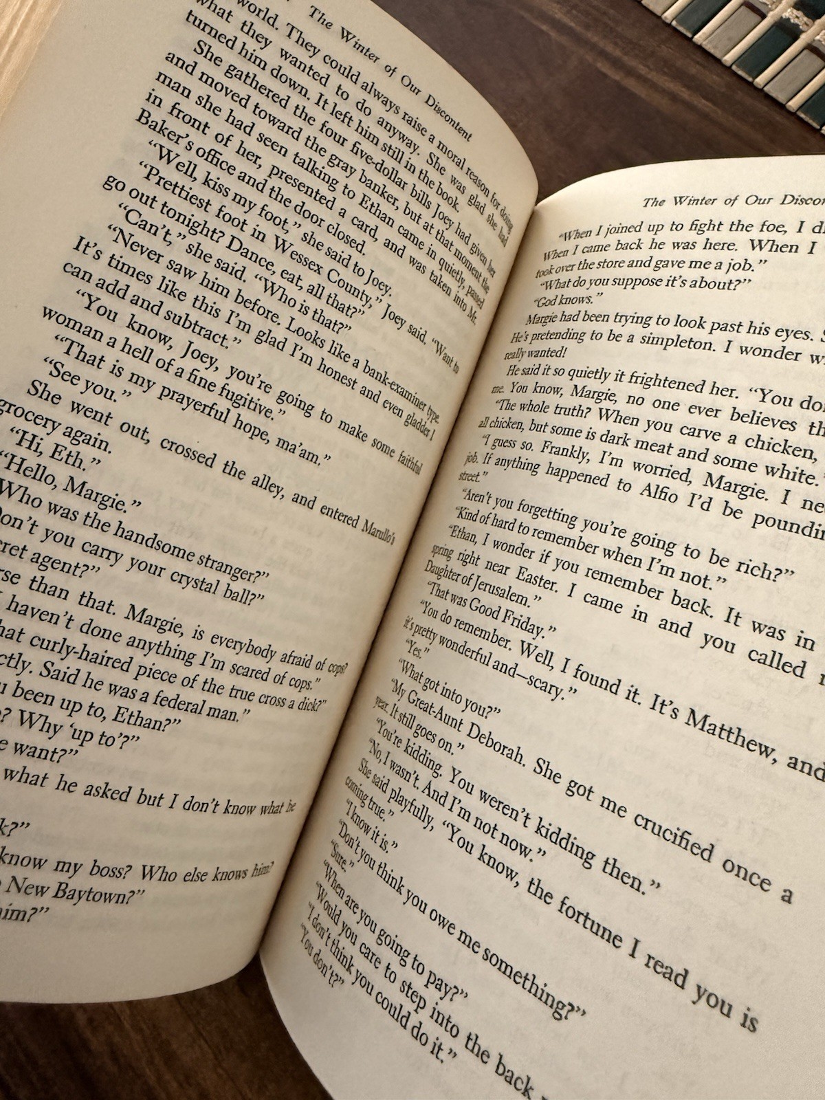 A Farewell to Arms Hemingway 1957 The Winter Of Our Discontent Steinbeck 1961