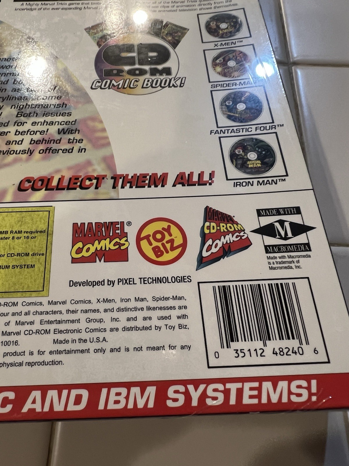 SPIDER-MAN Interactive CD-ROM Comic Book #1 Marvel Toy Biz 1995 – Brand New