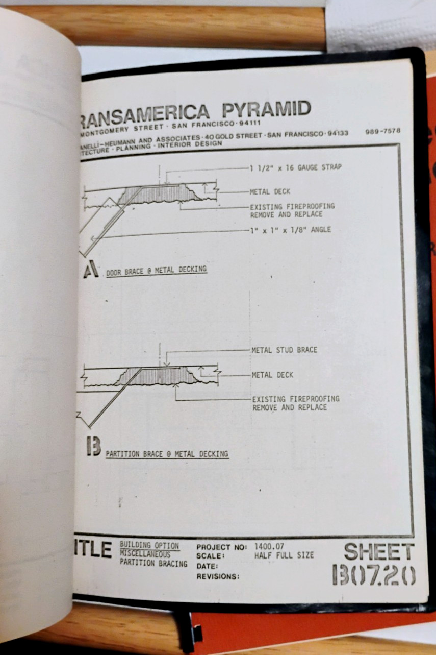 1971 S.F. TRANSAMERICA PYRAMID Space Planning Specifications MORGANELLI HEUMANN