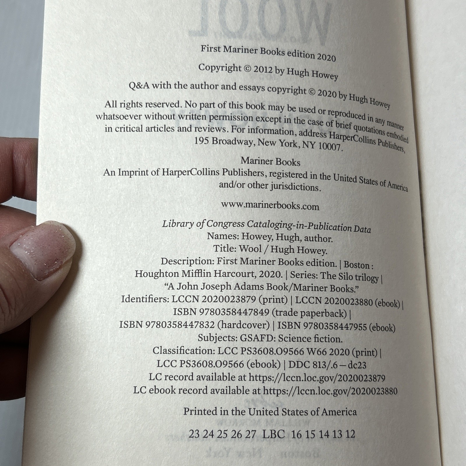 The Silo Trilogy: Wool, Shift & Dust by Hugh Howey, Paperback Sci-fi Book Series