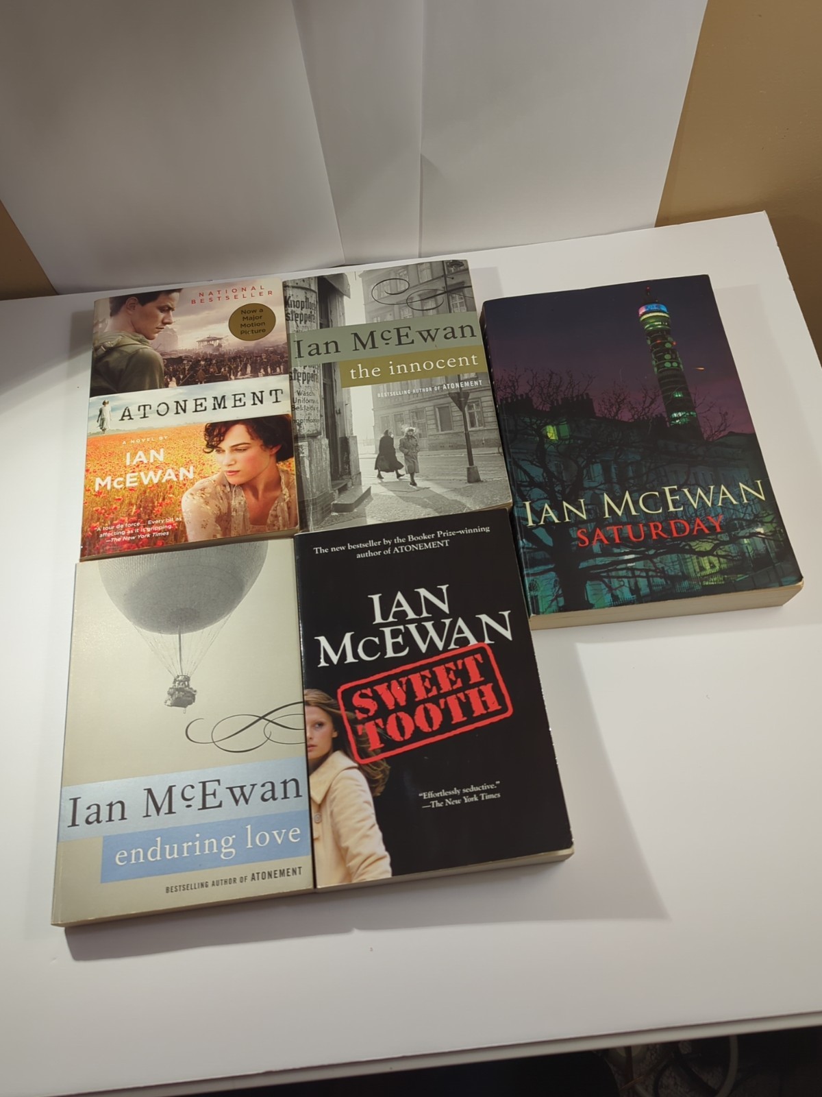 5 X Ian McEwan Paperback Bundle, Fiction, Psychological Thriller, Romance