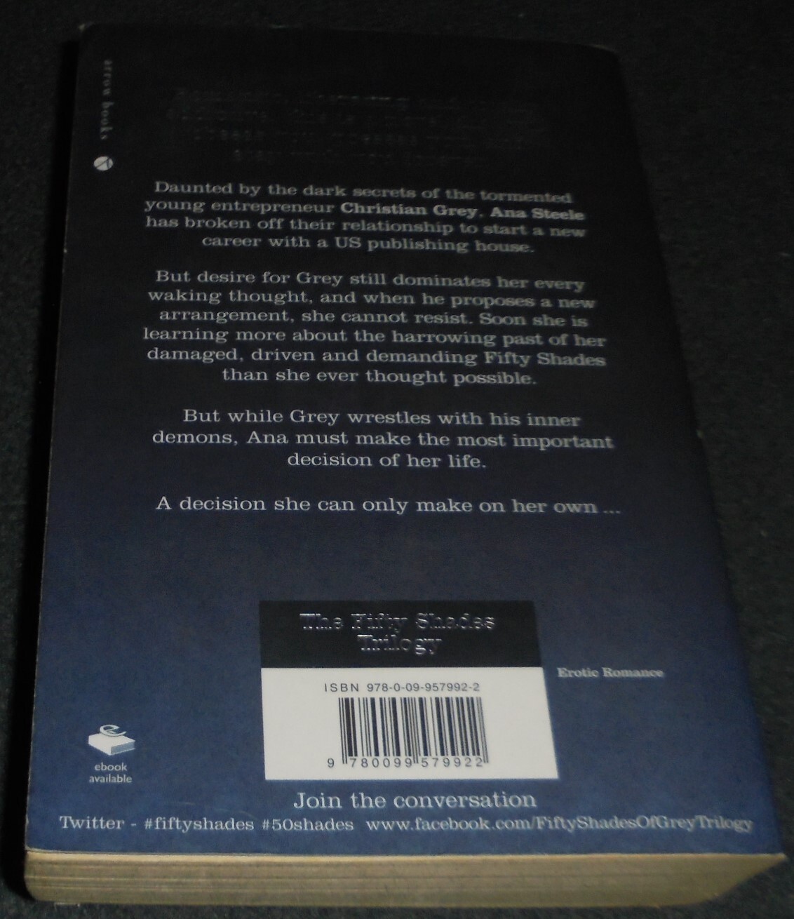FIFTY SHADES OF DARKER BOOK BY EL JAMES 532 PAGES